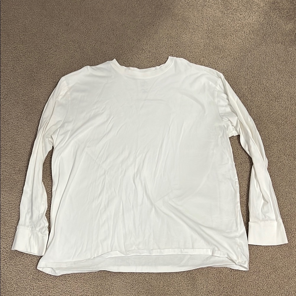 Men's White Long Sleeve Shirt